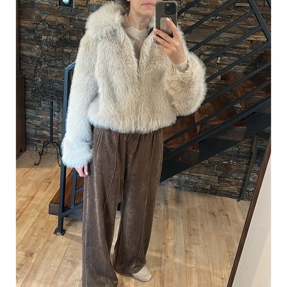Jason Wu Cream Faux Fur Jacket - Picture 15 of 15